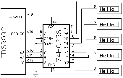 Multiple Alphanumeric LCDs